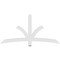 Ekena Millwork Davenport Architectural Grade PVC Gable Bracket, 72"W x 36"H x 2"D x 4"F, 12/12 Pitch GBP072X36X0204DAV00 - alternate 2